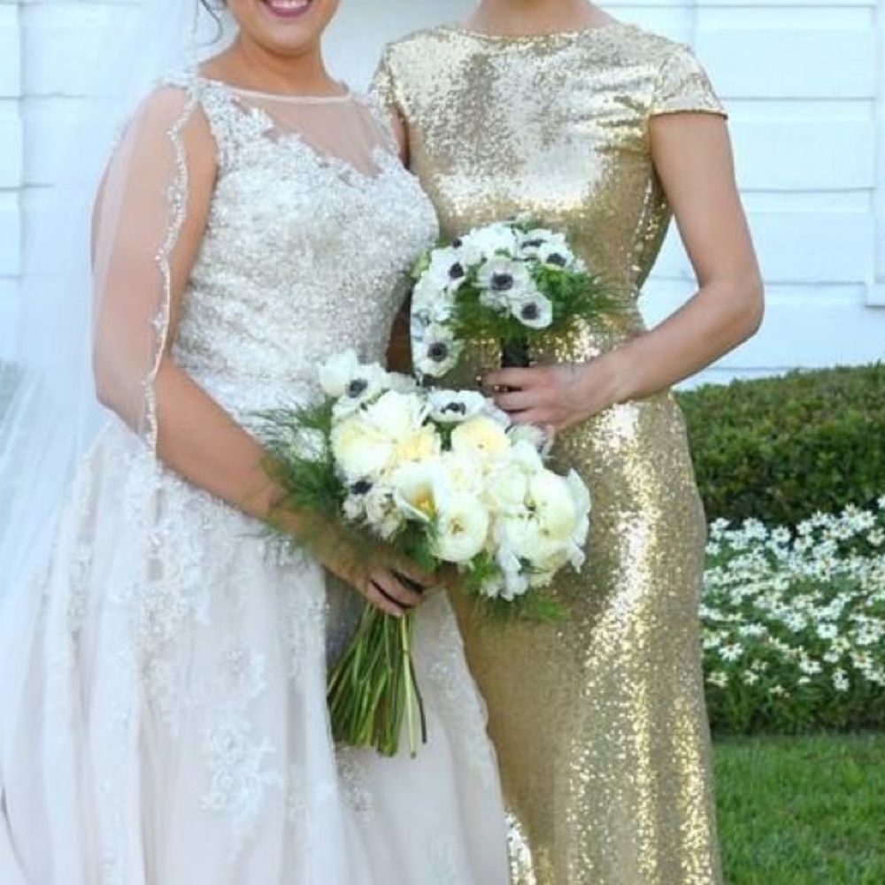 Sequin Gold Formal Dress