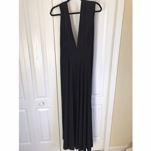 Black convertible maxi dress