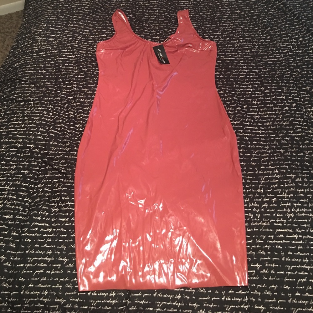 Mauve Latex Dress