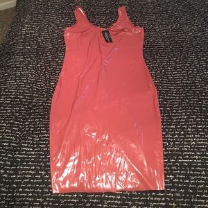 Mauve Latex Dress