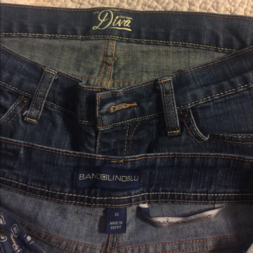 Old Navy & Bandolino Jeans Sz 8 used condition