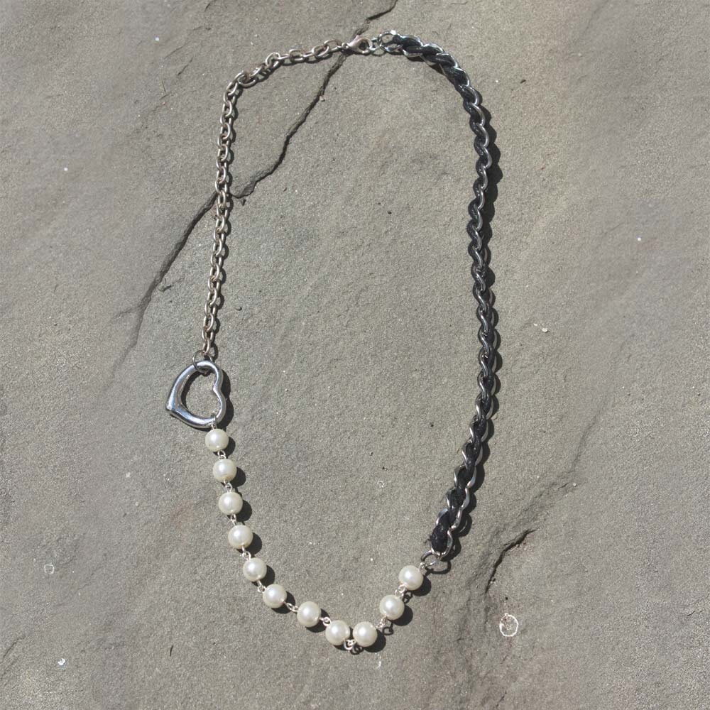 Heart & Pearl Handmade Necklace