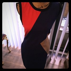 Rachel Roy casual sleeveless dress - colorblock