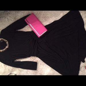 Black wrap dress