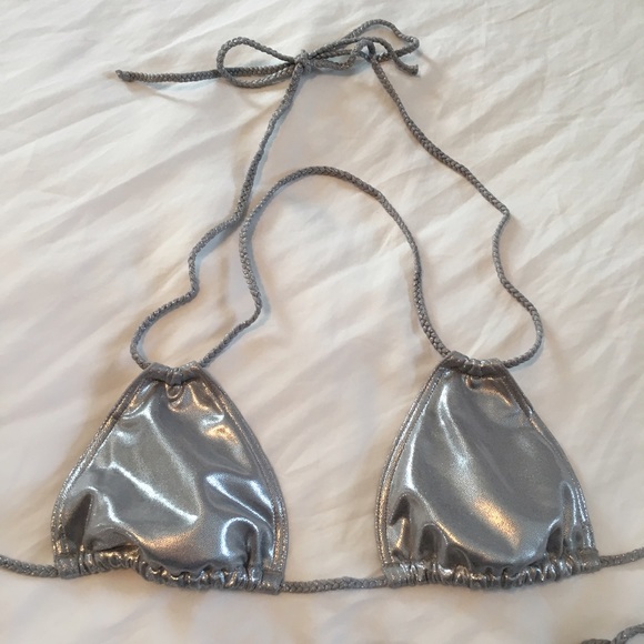 NWOT Pink Victoria Secret Silver Bikini - Picture 2 of 7