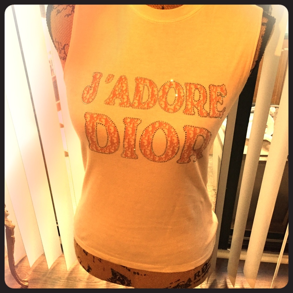 Christian Dior Sleeveless Tee- J'Adore Dior