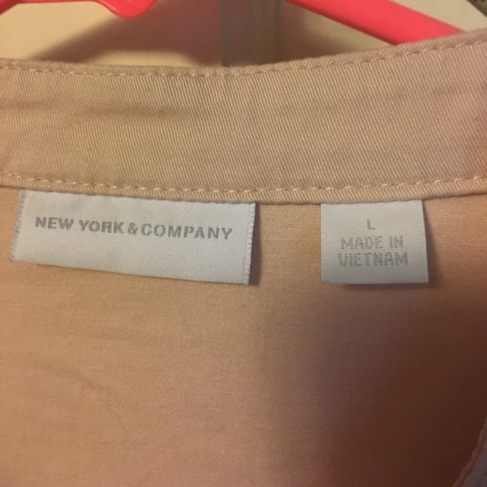Blush Moto jacket from NY&Co size large - Picture 3 of 6