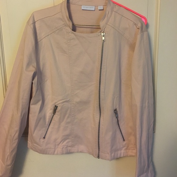 Blush Moto jacket from NY&Co size large - Picture 5 of 6