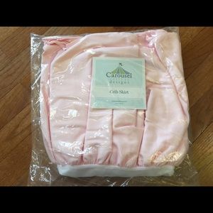 Carousel Designs Pale Pink Crib Skirt