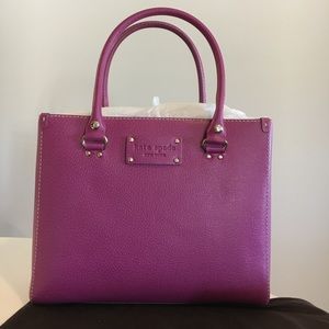 NWT ⭐️ Kate Spade Leather Purple Tote