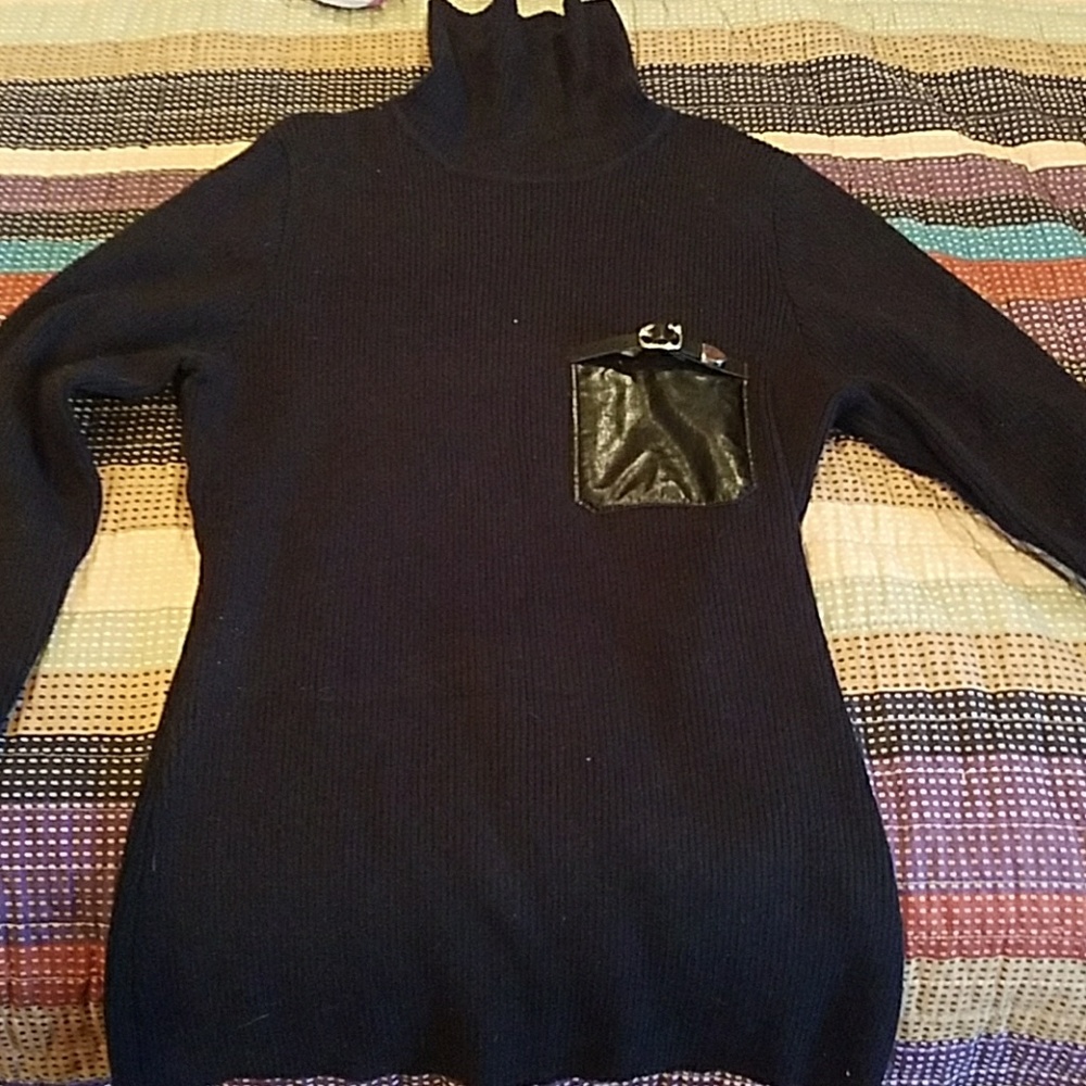 Black turtle neck