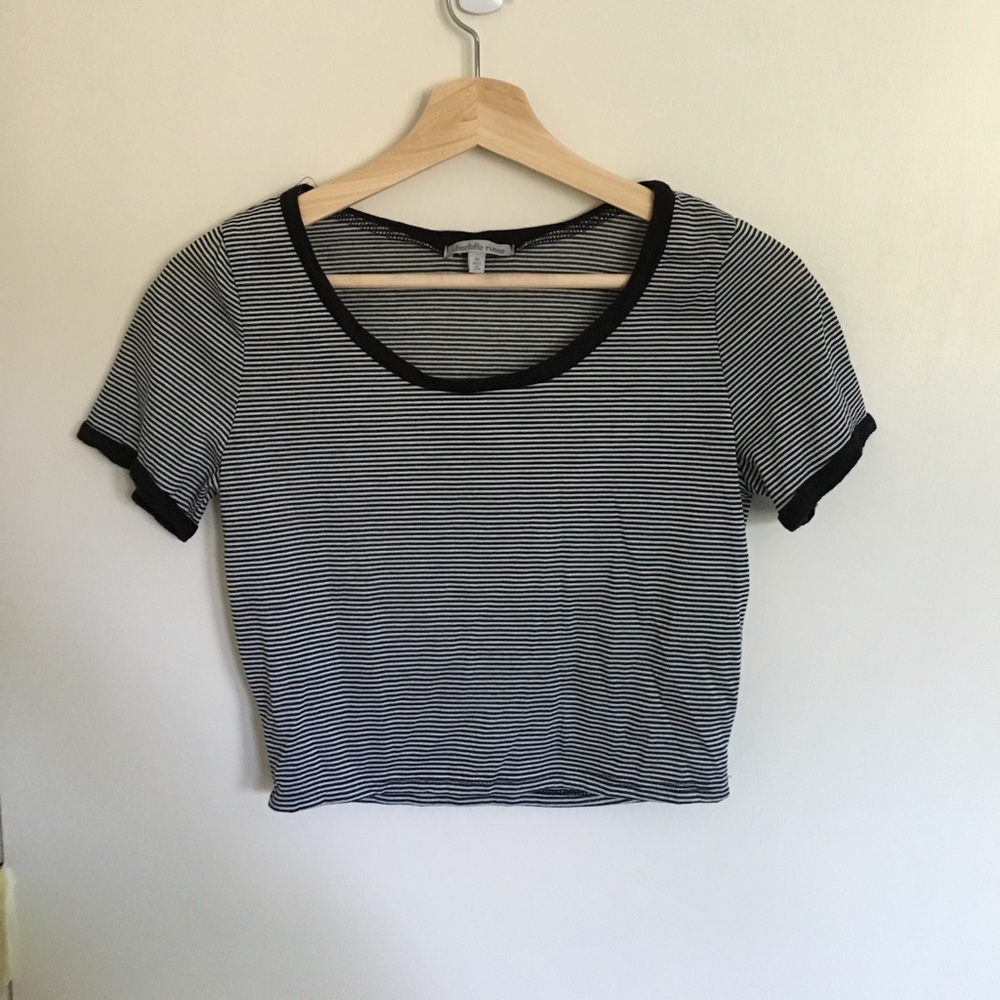Charlotte Russe Striped Crop Top