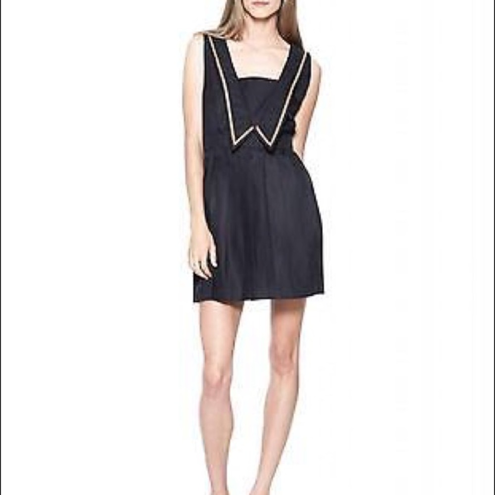 Dear Creatures Navy Pleated Dress