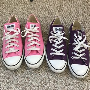 Purple and Pink Converse!!