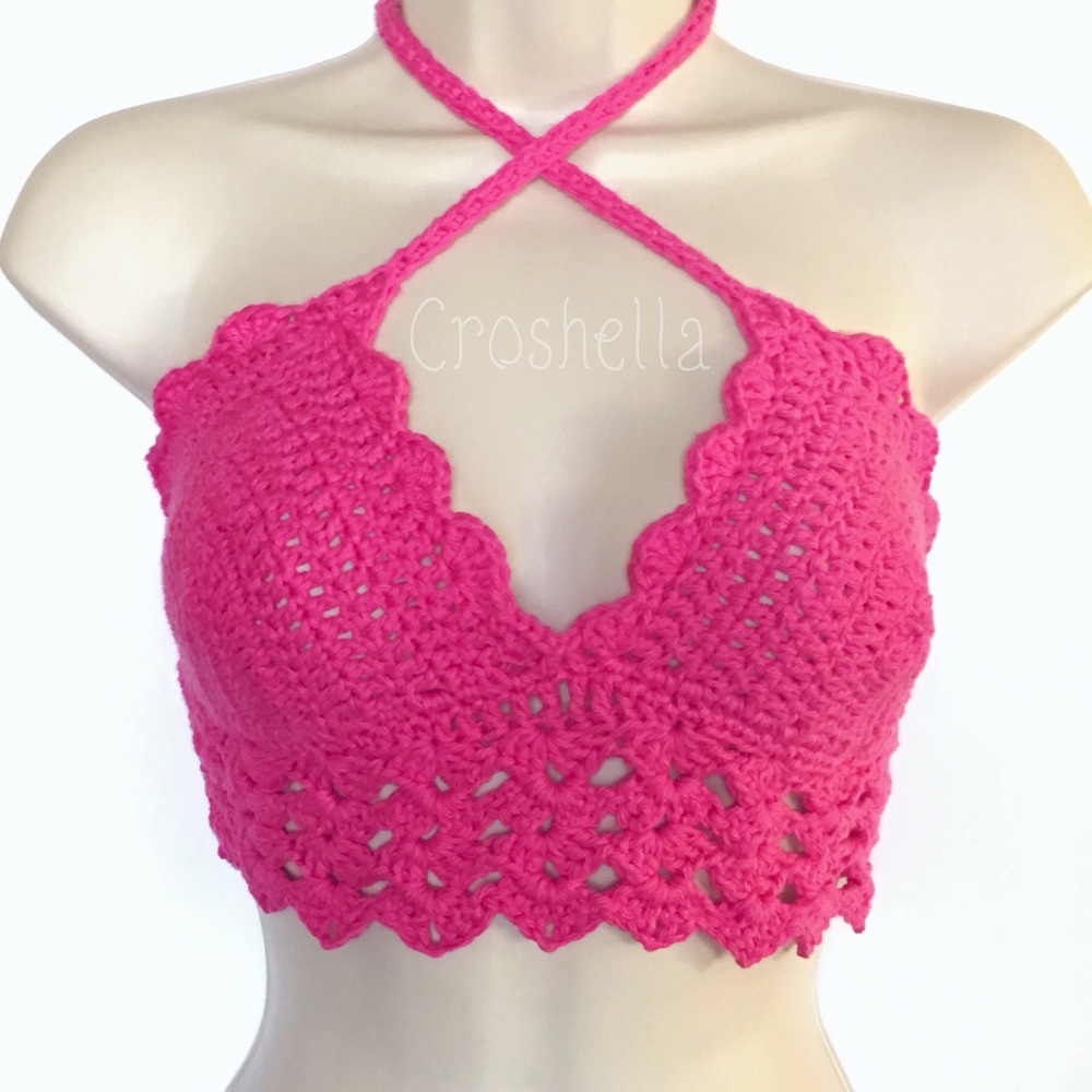 Crochet Halter Crop Top