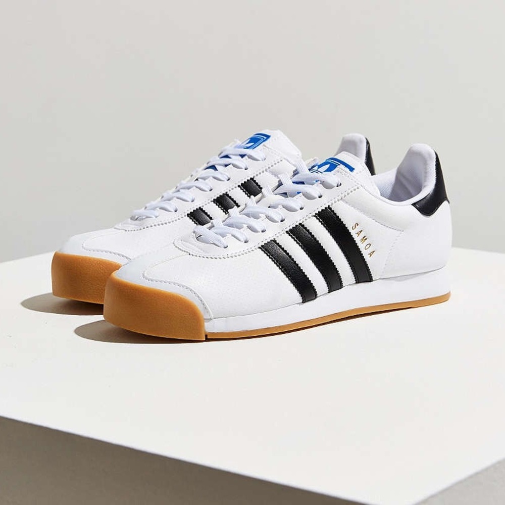 Adidas Originals Samoa Gum Sole Sneaker in White