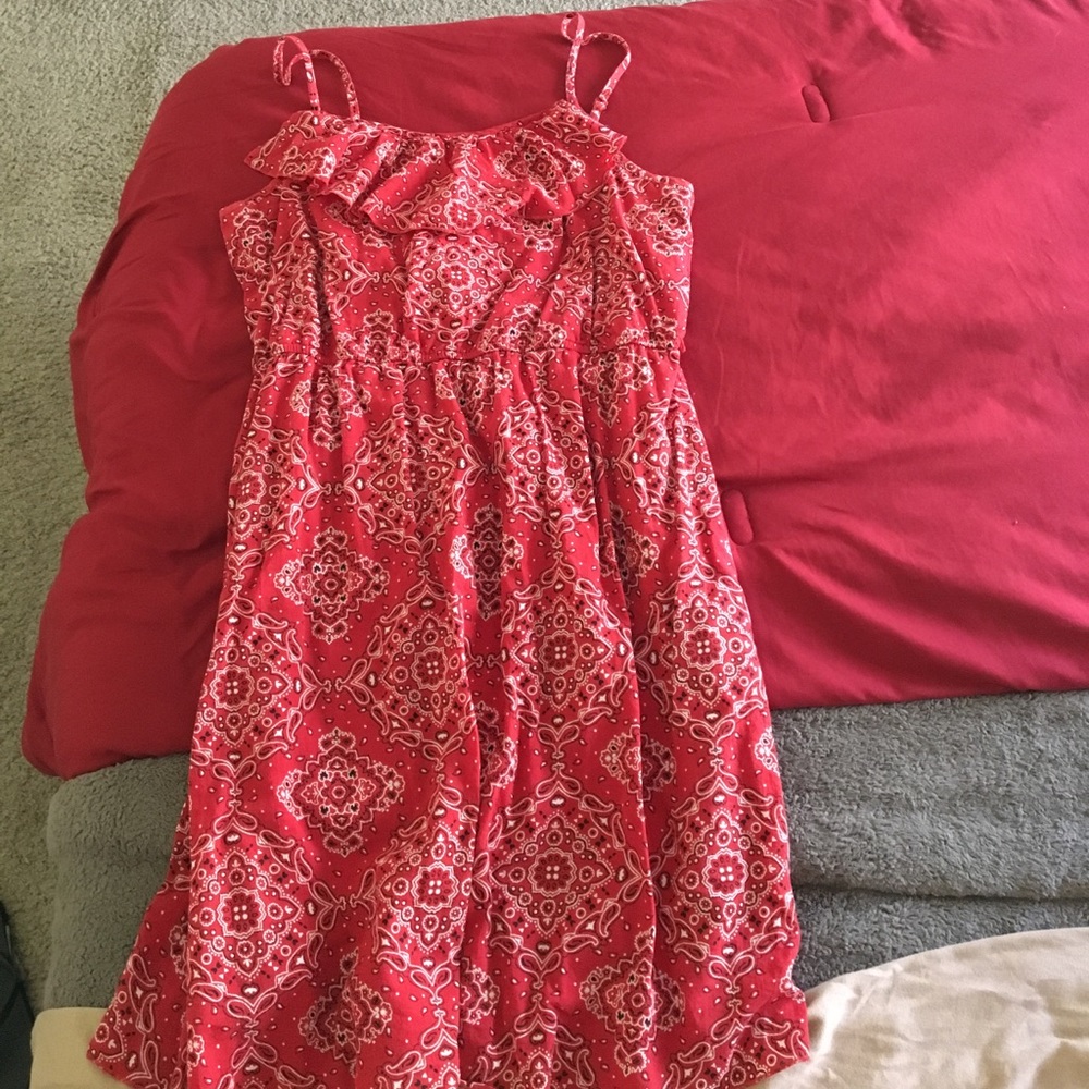 Red bandana dress