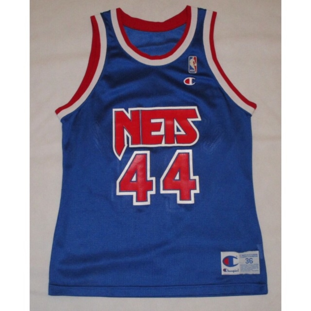 Vintage 90s Champion NBA New Jersey Nets Jersey