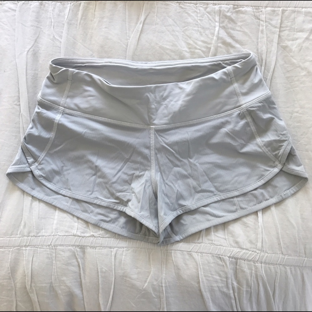Lululemon speed shorts white. Size 4.
