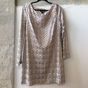 Shimmery Gold Jessica Howard Shift Dress