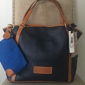 Dooney & Bourke Double Handle Leather Tote PLUS