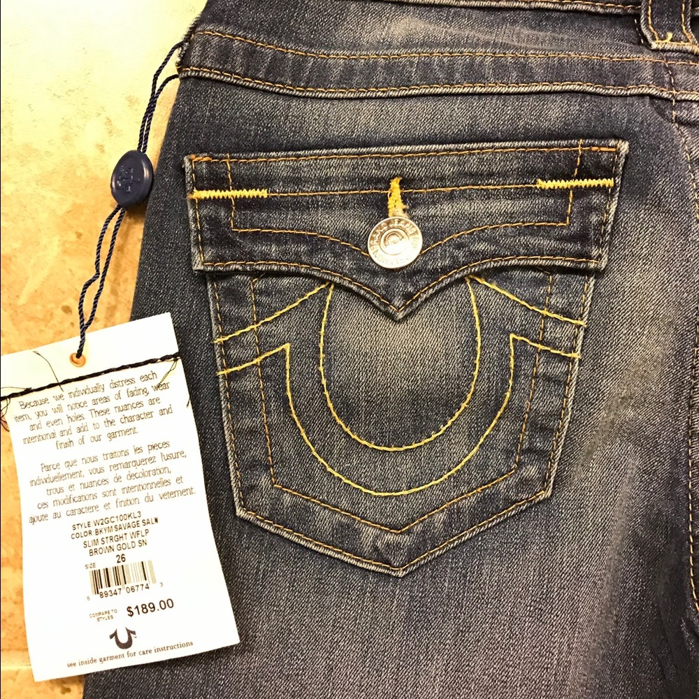TRUE RELIGION size 26 new with tags