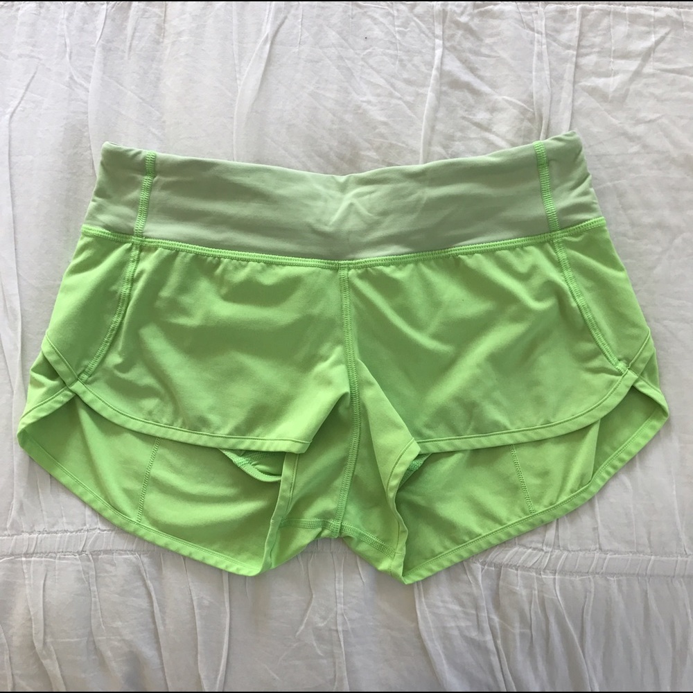 Lululemon neon speed shorts size 4