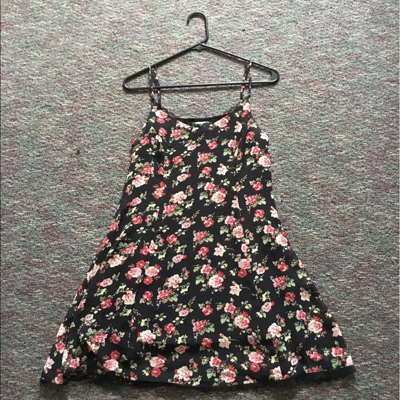 Lucca Couture Lace-Trim Chiffon Slip Dress - Picture 3 of 4