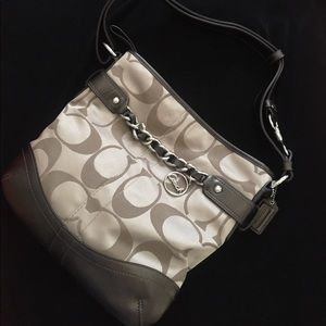 Coach Signature fabric shoulder bag