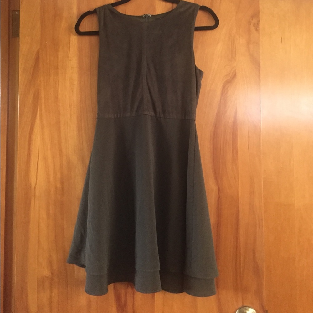 Olive Green Skater Dress