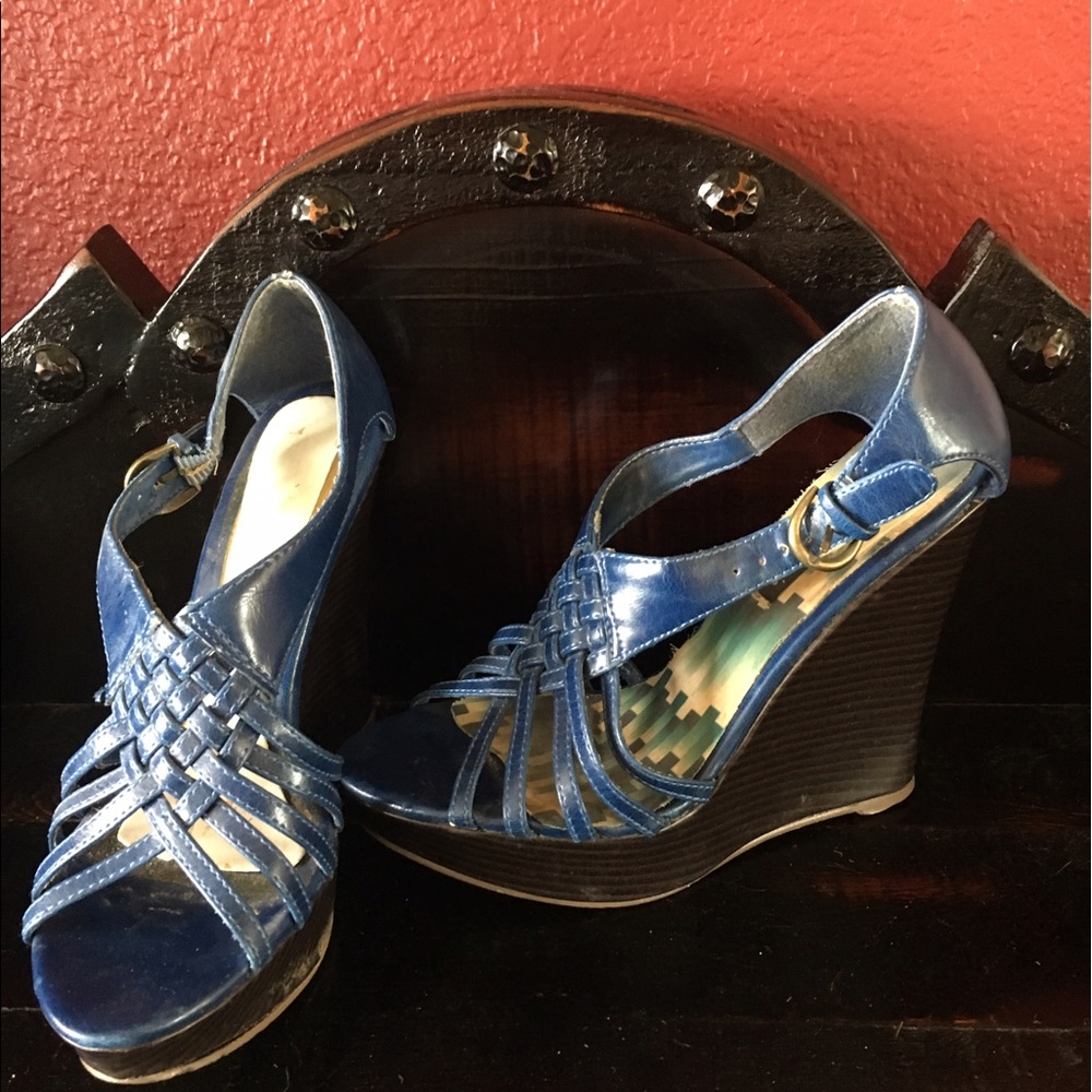 Sexy blue Wedges