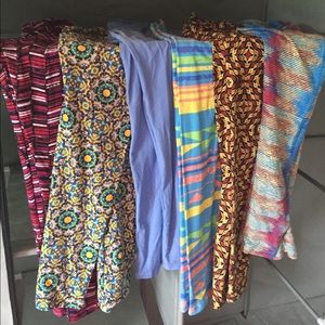 Lularoe one size leggings 6 pairs