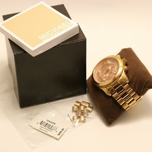 Michael Kors Rose Gold 44mm Runway Watch