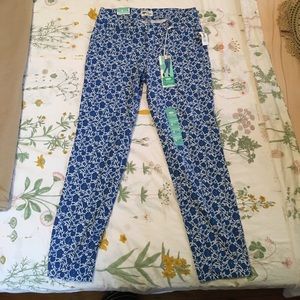 Pixie, Ankle Length, Stretchy Patterned Pants