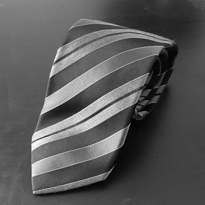Black and grey tie