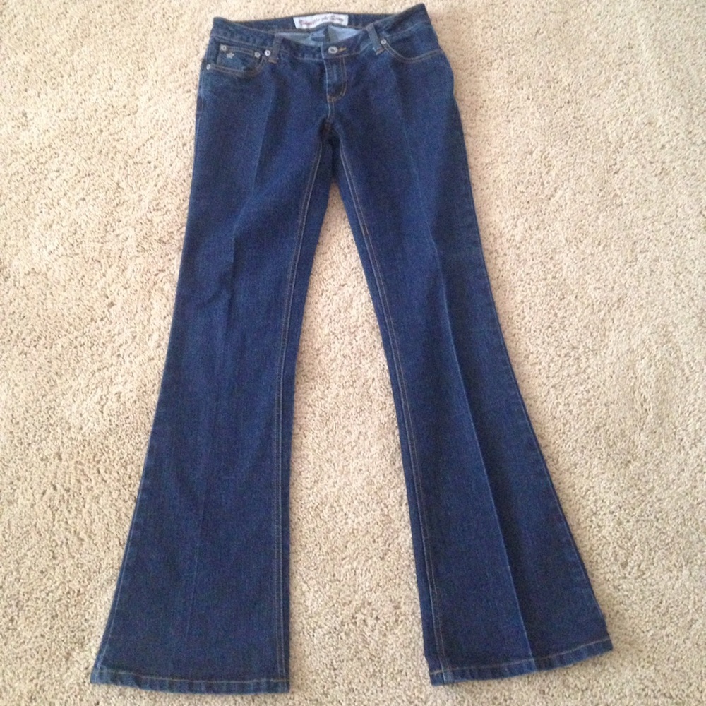 Dark Blue denim flare jeans