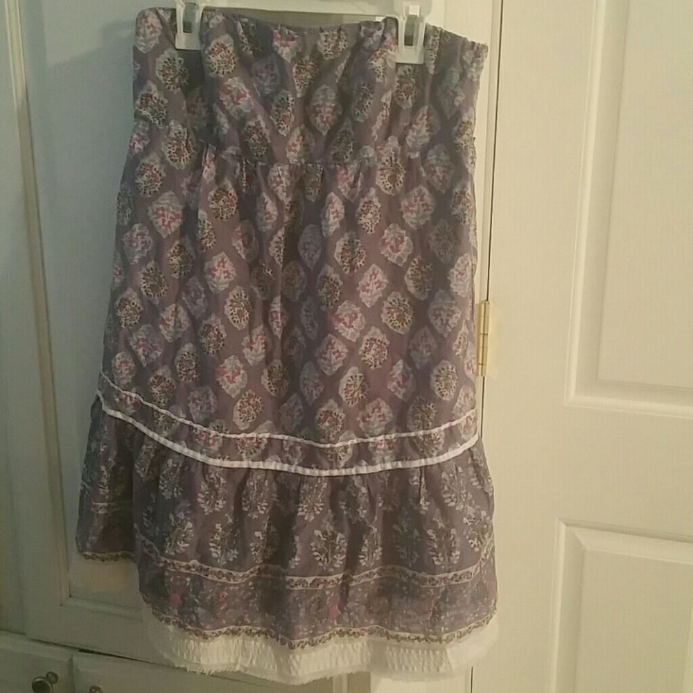 Strapless mini sundress