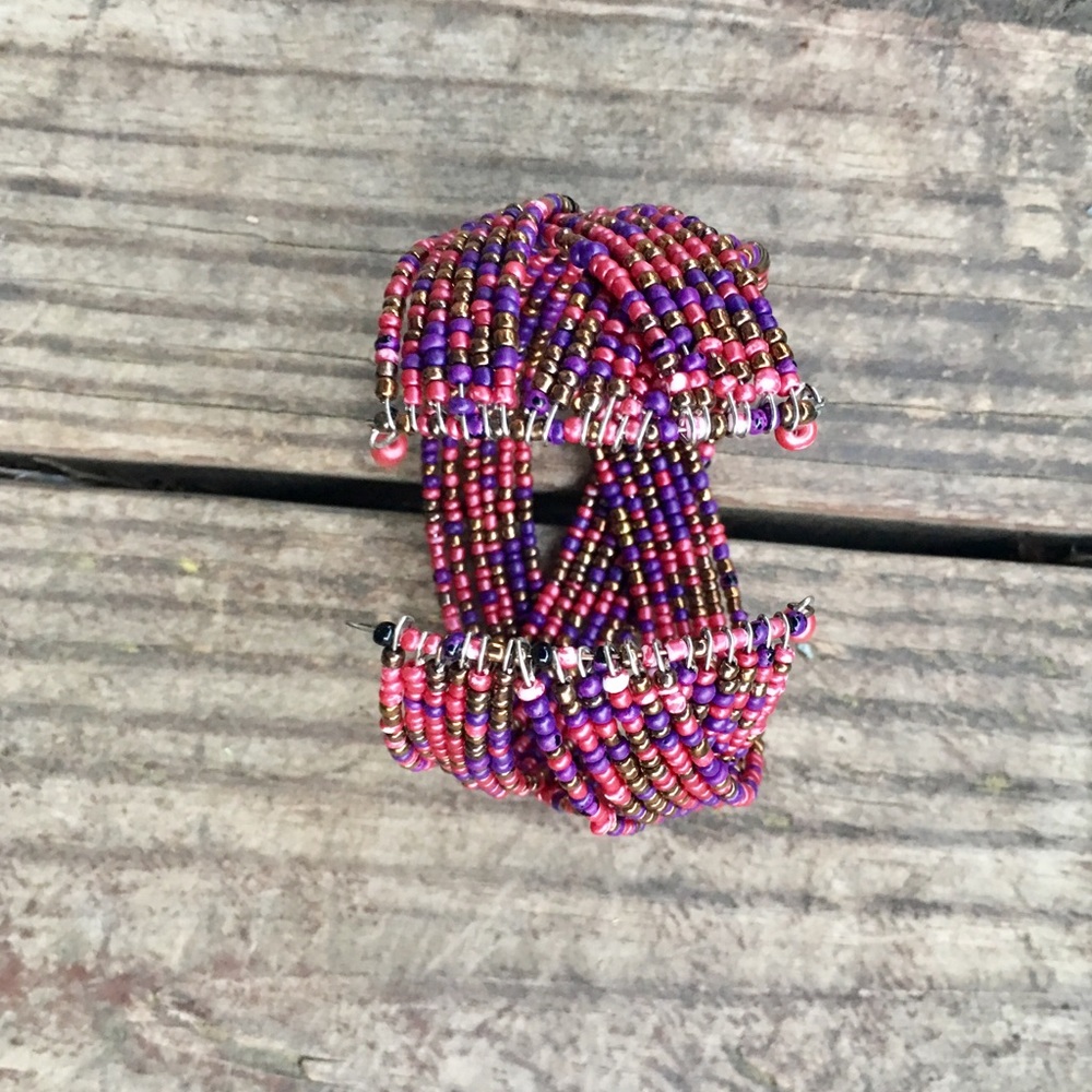 Gorgeous Berry Bead Adjustable Bracelet - Picture 5 of 7