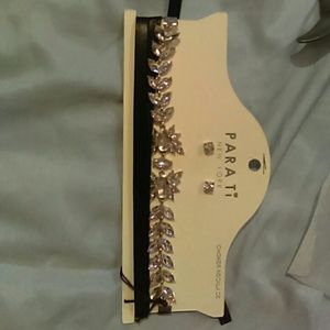 Choker with matching earrings