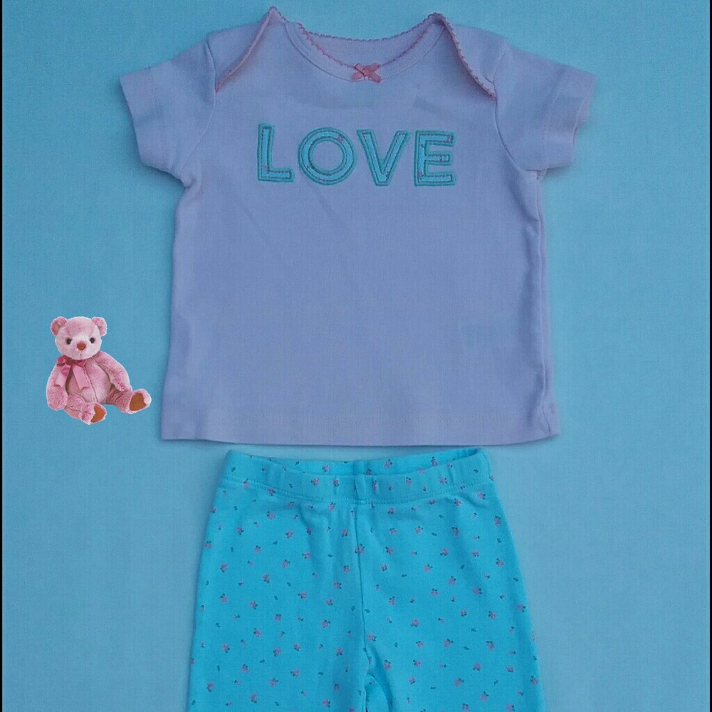 2  Pc pijama set Carters 3M