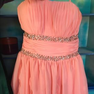 Misses special occasions dress. Light pinkish