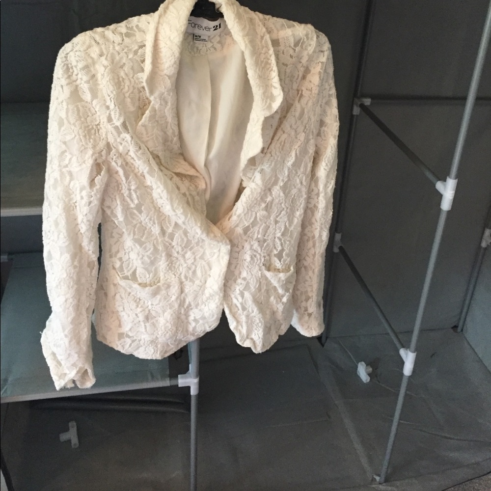 Lace blazer