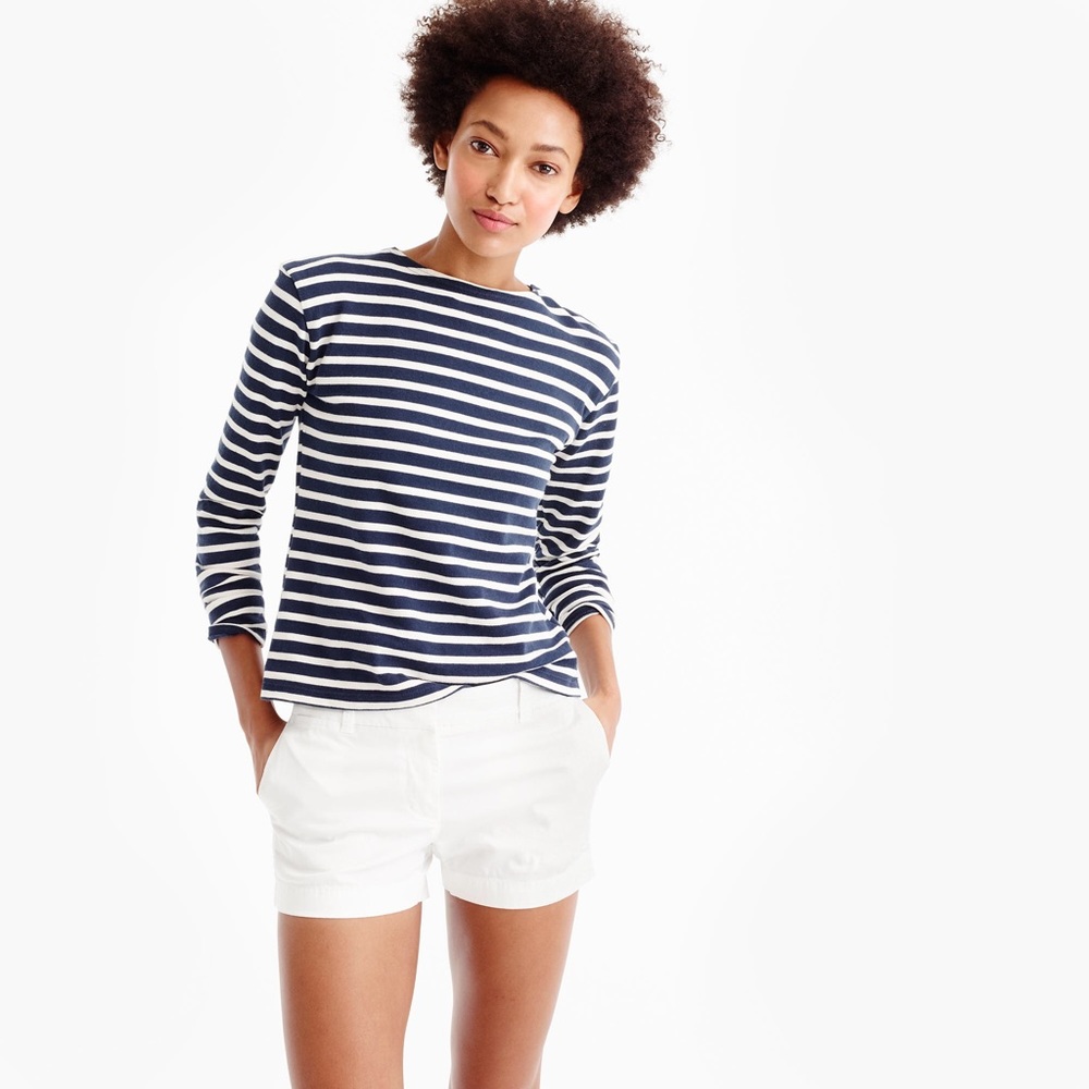 Brand new J.Crew white 3" shorts size 12