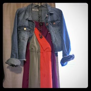 Just in! Multi color spaghetti strap dress