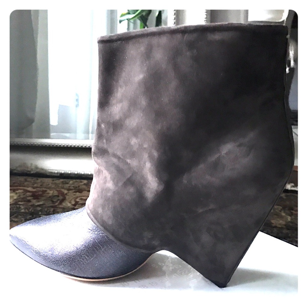 Margiela brown suede boots booties 40