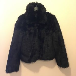TOPSHOP Fur Coat