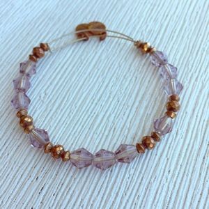 Alex and Ani retired pink beaded bangle
