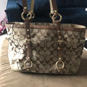 Coach top handle tote