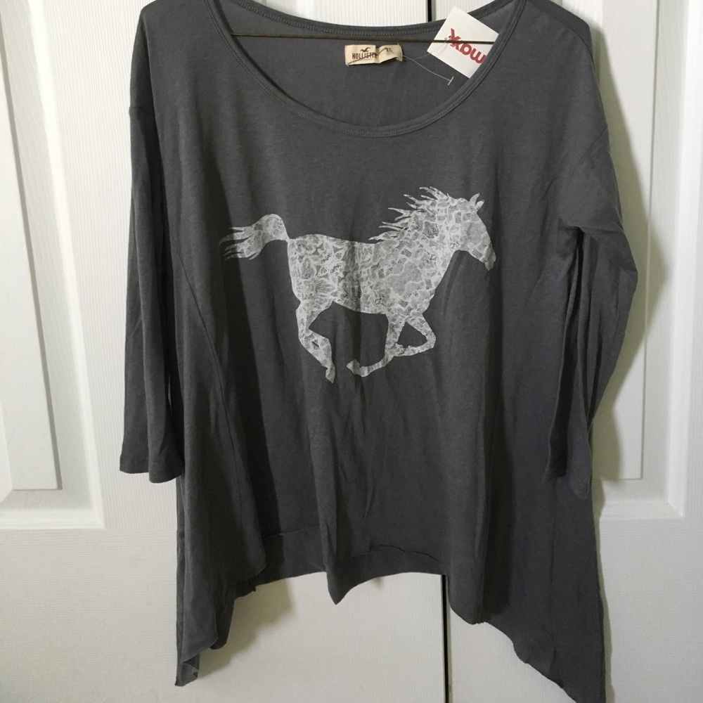 New horse quarter length sleeve shirt