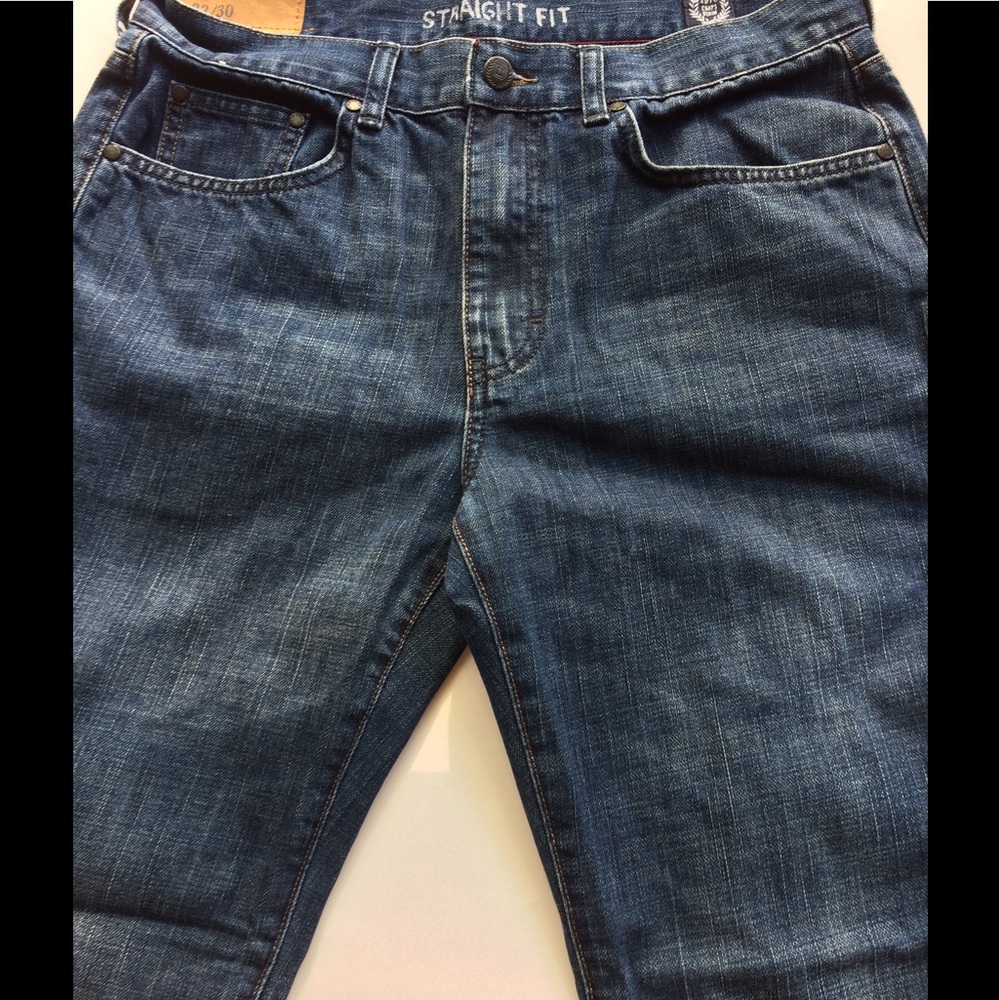 CHAPS MENS DENIM STRAIGHT FIT JEANS SIZE 32X30